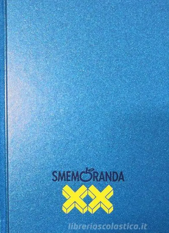 Smemoranda 2020. Diario Smemo 16 mesi large. Blu