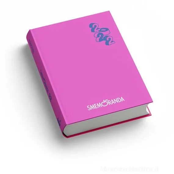Smemoranda 2022. Diario Smemo 16 mesi large. Fucsia e blu