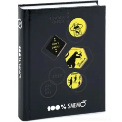 Smemoranda 2019. Diario Smemo 16 mesi medium Special Edition Cartoline. Nero
