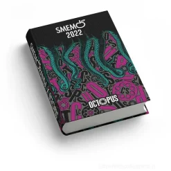 Smemoranda 2022. Diario Smemo 16 mesi large. Special Edition Octopus. Nero e fucsia
