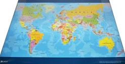 Sottomano scrivania World Map cm 53x40