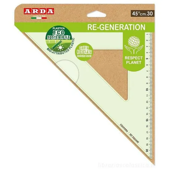 Squadra 45 gradi Re-Generation cm 30