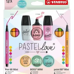 Stabilo Pastel Love Set 18 pezzi