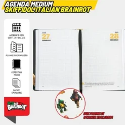 Super diario datato Comix 13 Mesi 2026-2027 Skeleton Skifidol Brainrot (75841SK)
