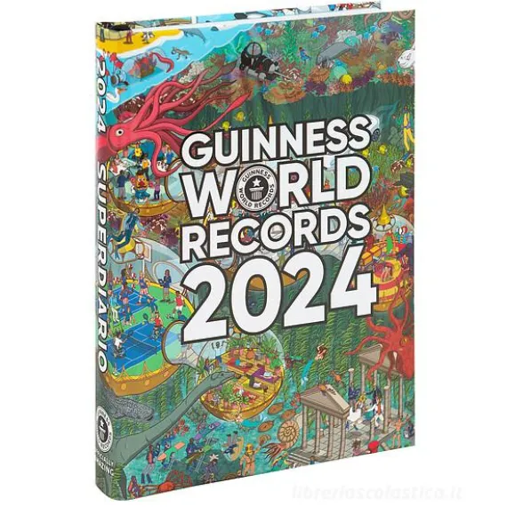 Superdiario Guinness World Records 2024. Diario agenda 12 mesi
