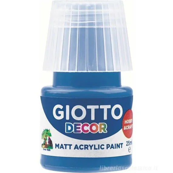Tempera acrilico Giotto Decor ml 25 blu cobalto