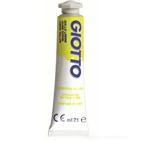 Tempera Giotto tubo ml 21 giallo limone