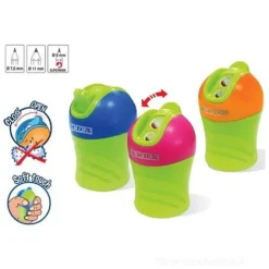 Temperamatite a due fori Bin (colori assortiti)