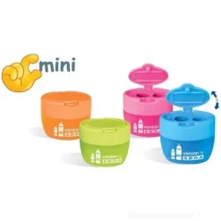 Temperamatite a due fori Minion (colori assortiti)