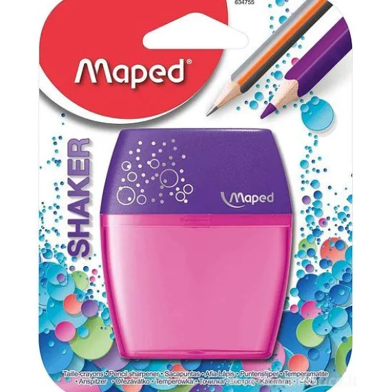 Temperamatite a due fori Shaker (colori assortiti)