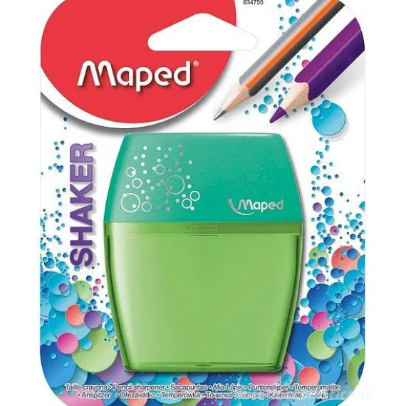 Temperamatite a due fori Shaker (colori assortiti)