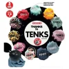 Temperamatite a 3 fori con serbatoio in stoffa Tenks (colori assortiti)