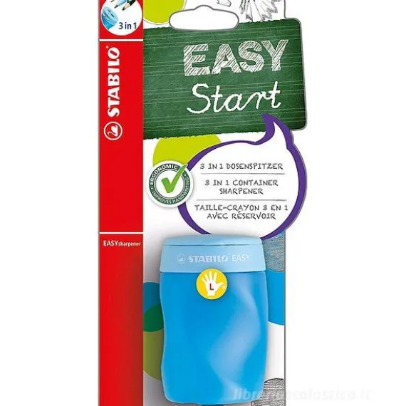 Temperamatite a 3 fori ergonomico per mancini Easy Start