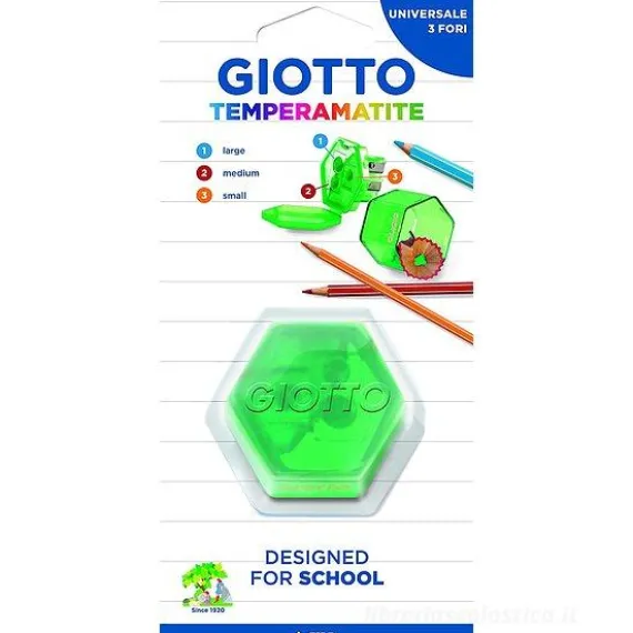 Temperamatite a 3 fori Giotto (colori assortiti)