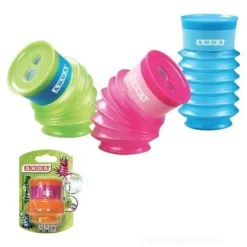 Temperamatite a 2 fori Stretchy con serbatoio a soffietto (colori assortiti)