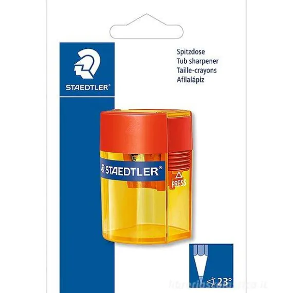 Temperamatite a 1 foro con serbatoio (colori assortiti)