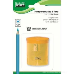 Temperamatite a un foro con serbatoio (colori assortiti)