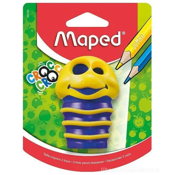 Temperamatite a un foro Croc Croc (colori assortiti)