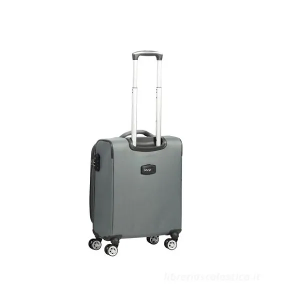Trolley cabina in tessuto Panama grigio cm 55x40x20 (75255)