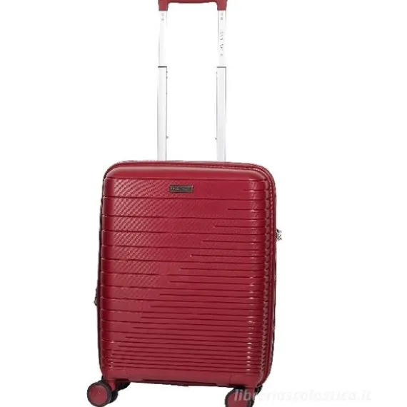 Trolley cabina rigido rosso cm 55x40x20 (38257)