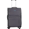 Trolley in tessuto grigio scuro cm 66x40x27 (25172)