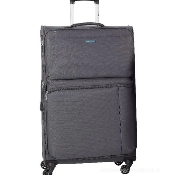 Trolley in tessuto grigio scuro cm 76x45x30 (25177)