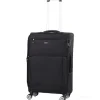 Trolley in tessuto nero cm 68x43x27 (75270)