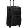 Trolley in tessuto nero cm 76x45x30 (26975)