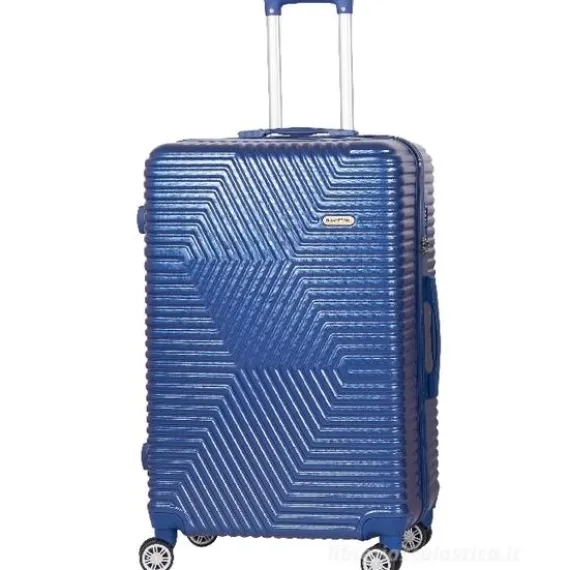 Trolley rigido blu scuro cm 78x48x28 (48276)
