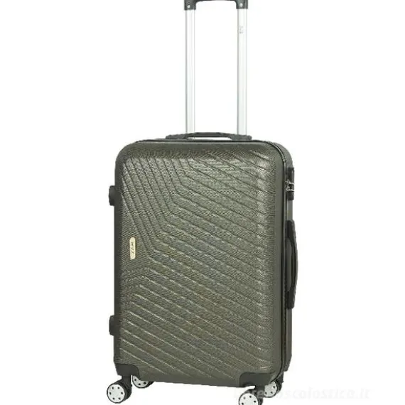Trolley rigido grigio scuro cm 68x42x26 (23470)