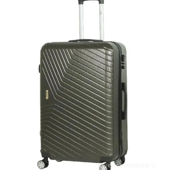 Trolley rigido grigio scuro cm 78x48x28 (23475)
