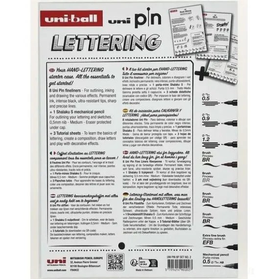 Uni Pin Lettering Starter Kit
