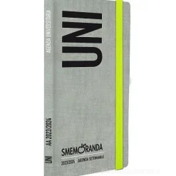 Uni Smemoranda 2024. Agenda 13 mesi settimanale. Grigio