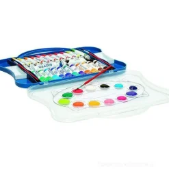 Valigetta 24 Tempera Giotto Extra Fine tubetti 12 ml + 2 pennelli