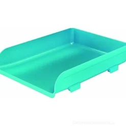 Vaschetta porta corripondenza My Desk turchese cm 33,5x25,5x7