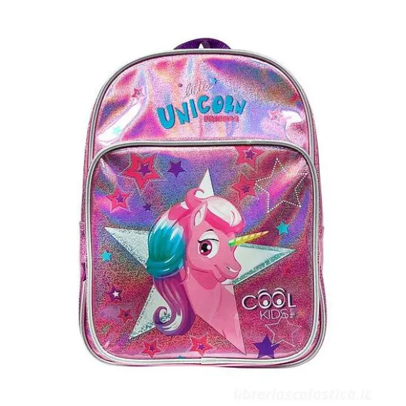 Zainetto con tasca frontale Unicorno cm 30x24x10