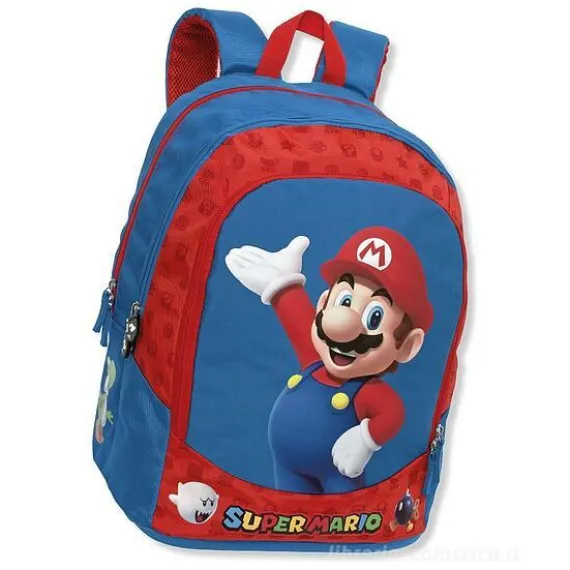 Zainetto scuola Super Mario blu e rosso