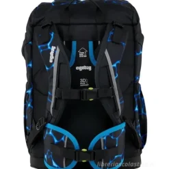 Zaino Ergobag Flex ergonomico Bearassic Garden - Azzurro