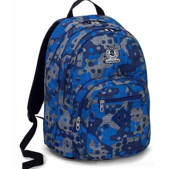 Zaino format Invicta Camou Tex blue