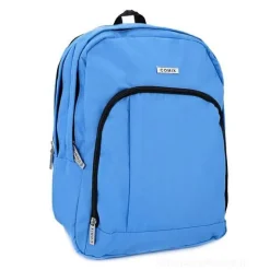 Zaino organizzato monocolore Comix. Azzurro