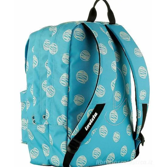 Zaino round Invicta Duffy Turquoise Brushed Dots