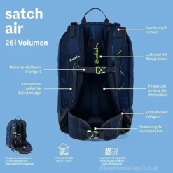 Zaino Satch Air 26L scomparto stabile per laptopair Mystic Nights