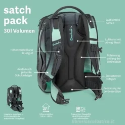 Zaino Satch ergonomico 30L Street Ink