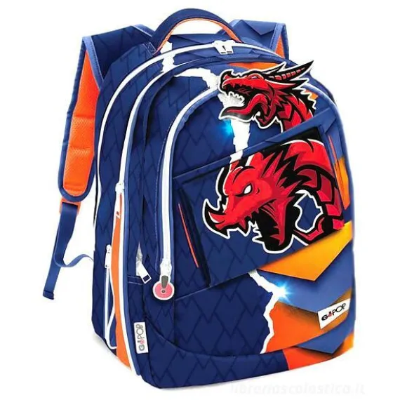 Zaino scuola estensibile GoPop Round Dragon
