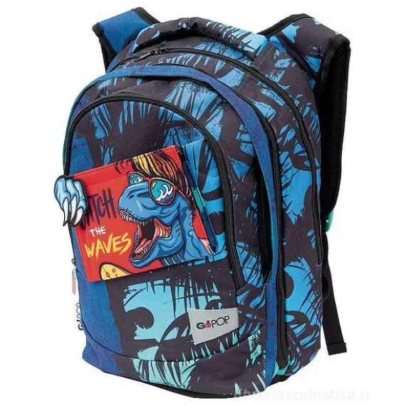 Zaino scuola estensibile GoPop T-Rex