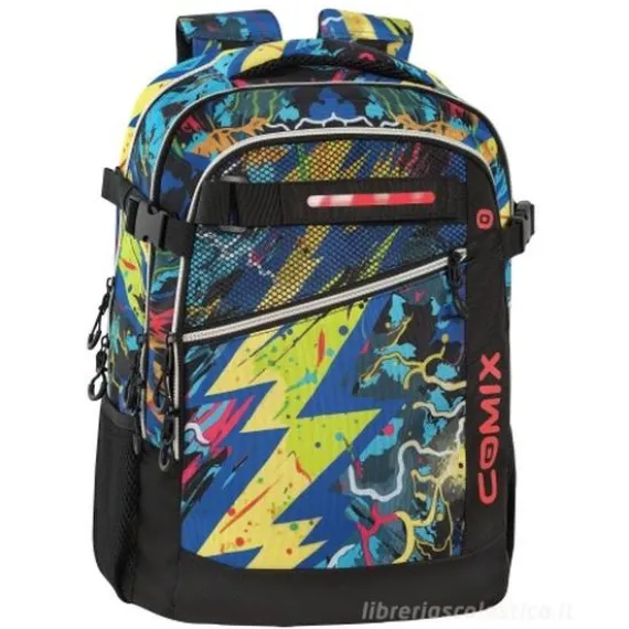 Zaino Scuola Organizzato Comix WBS 2.0 Thunder
