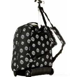 Zaino trolley crossover system Invicta Duffy Black Brushed Dots
