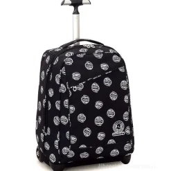 Zaino trolley crossover system Invicta Duffy Black Brushed Dots