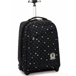 Zaino trolley crossover system Invicta Green Fluo Black Boy