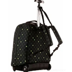 Zaino trolley crossover system Invicta Green Fluo Black Boy